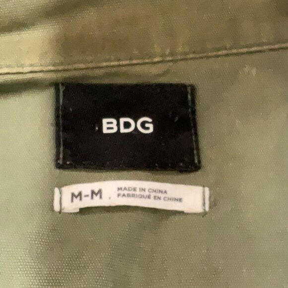 BDG UO CARGO Army Jacket – Olive Green w/ Gold Eagle Studs– see video for fit - Picture 6 of 6